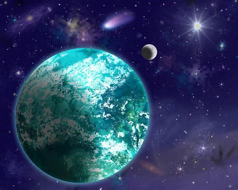 Kepler-22b New Earth Digital Art by Laurel Nendza - Pixels