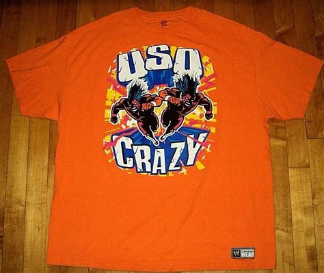 Wwe Wwf The Usos Jey Jimmy New Uso Crazy 2 Sided Logo Image Shirt 2 X ...