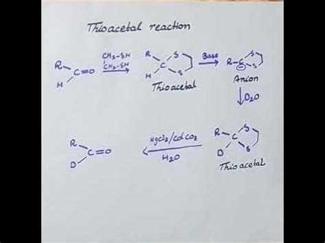 Thioacetal Reaction. - YouTube