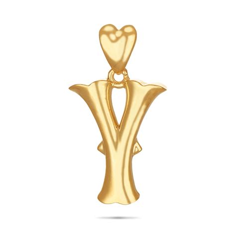 Letter Y Gold Pendant