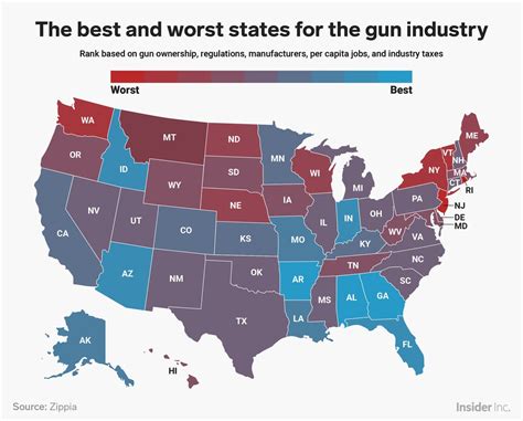 Gun Control Laws By State Map - Map