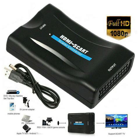 HDMI to SCART 1080P HD Audio Video Converter Adapter – Bee Computers