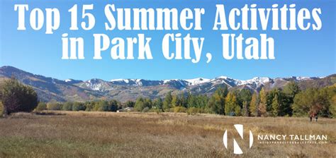 Top 15 Summer Activities in Park City - Park City Real Estate Agent ...