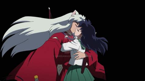 inuyasha x Kagome kiss by kamisama32 on DeviantArt