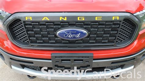 Ford Ranger Tailgate Stripes RANGER TAILGATE LETTERS 2019-2020 2021 2022