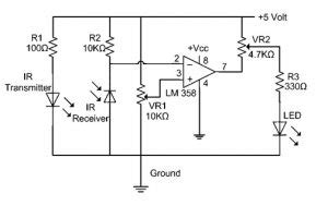 IR Sensor : Circuit Diagram, Types Working with Applications