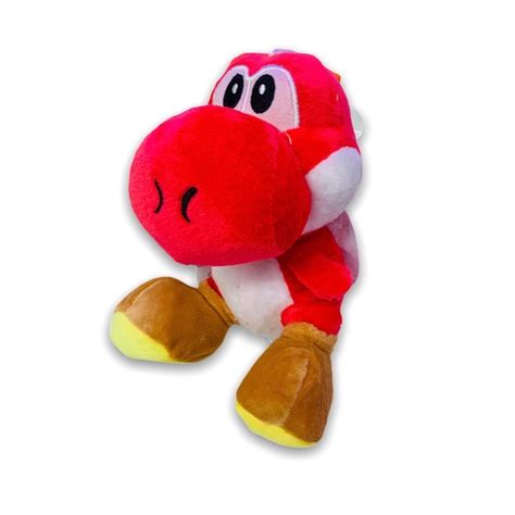 Yoshi Plush Toy - Red Yoshi Plush - 8 inch Yoshi Plushy