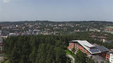 Zlatibor Mountain Resort, Serbia. Aerial View of Pine Forest, Hotels ...