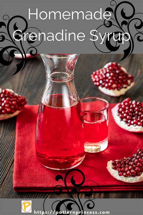 Homemade Grenadine Syrup - Pattern Princess