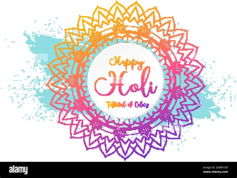 Happy Holi festival poster design with colorful background Stock Vector ...