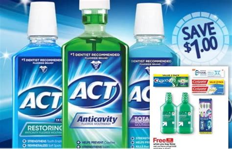 Over $15 in Coupons to Save on Act & More Oral Care Products