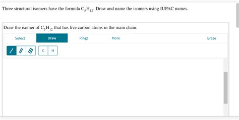 Solved Three structural isomers have the formula C5H12. Draw | Chegg.com