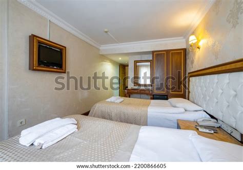 Empty Stylish Old Style Hotel Room Stock Photo 2200866605 | Shutterstock