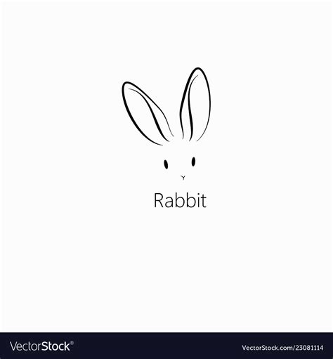 Rabbit bunny icon Royalty Free Vector Image - VectorStock