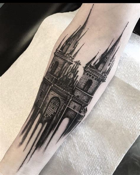 25 Cathedral Tattoos Inspired By Gothic Architecture in 2022 ...