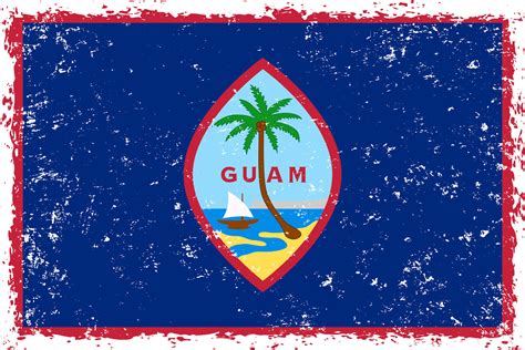 Guam flag grunge distressed style 28293859 Vector Art at Vecteezy