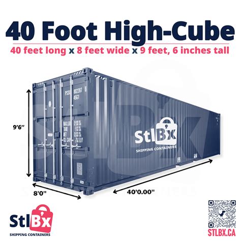 40-Foot High Cube Shipping Container Dimensions – StlBx Storage ...