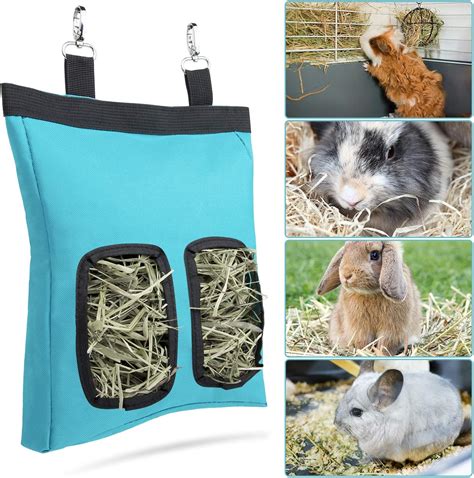 Amazon.com : Geegoods Rabbit Hay Feeder Bag, Guinea Pig Hay Feeder ...