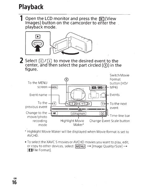 Sony Handycam HDR-CX405 Operating Manual | Page 16 - Free PDF Download ...