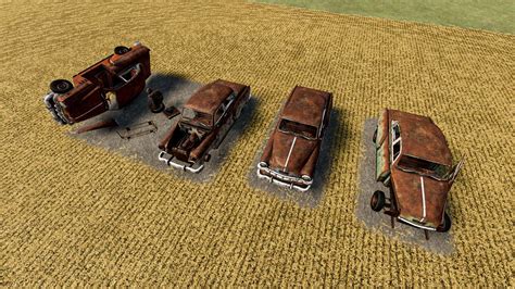 Mod - Rusty Cars Collection For Decoration V1.0 FS22 • FarmingSimulator.app