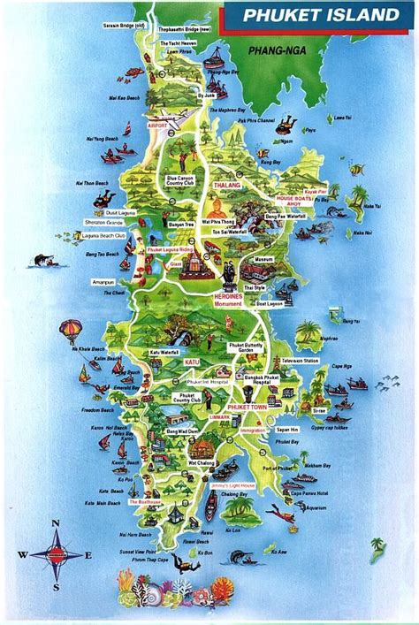 phuket map - Google Search | Rejser, Galleri