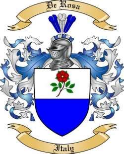 De_rosa Family Crest from Italy2 by The Tree Maker