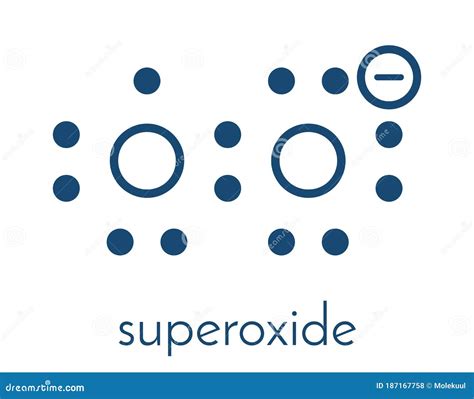 Superoxide Free Radical. Skeletal Formula. Stock Vector - Illustration ...