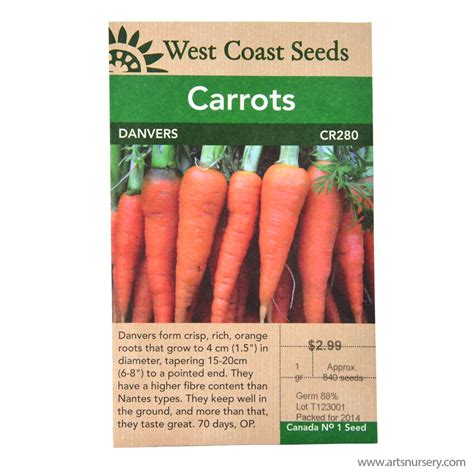 Danvers Carrot Seeds | West Coast Seeds | Art's Nursery Ltd.