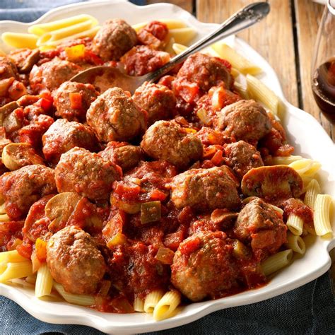 Spicy Sausage Meatball Sauce Recipe | Taste of Home