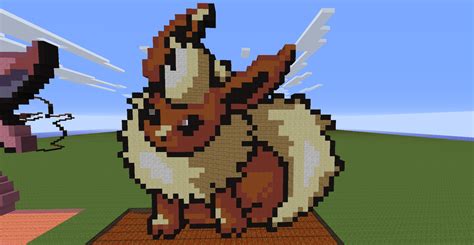 ~~Flareon~~ Minecraft pixel art~~ Pokemon~~ by InkBlot2014 on DeviantArt