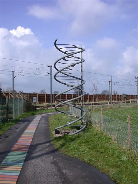 DNA sculpture 2 © Keith Edkins :: Geograph Britain and Ireland