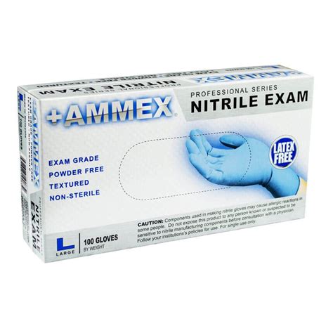 Nitrile Exam Gloves, 100/box