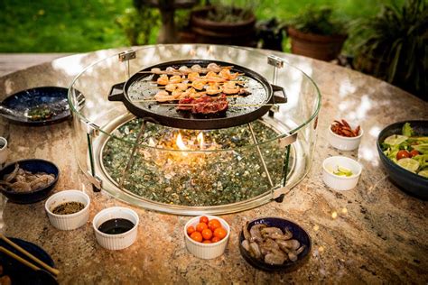 Functional and Practical Korean BBQ Table | Fire Pit Design Ideas