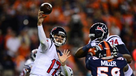 Houston Texans quarterback Brock Osweiler booed on return to Denver ...