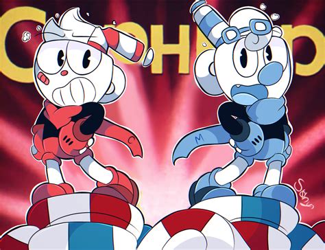 Cuphead and mugman fan art by blueberrywithlegs on DeviantArt