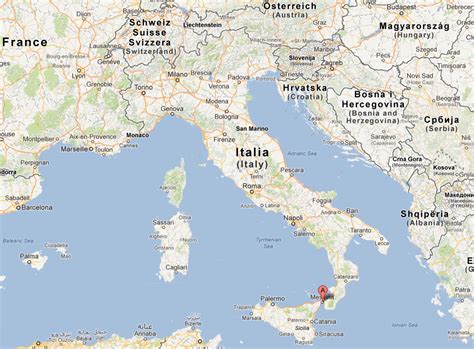 Messina Map - Italy