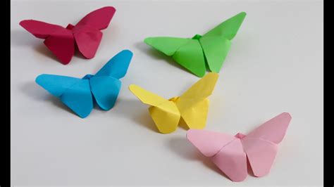 Easy craft: How to make paper butterflies - YouTube