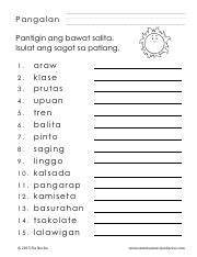 kayarian-ng-pantig_2.pdf - Pangalan Isulat sa patlang ang kayarian ng ...