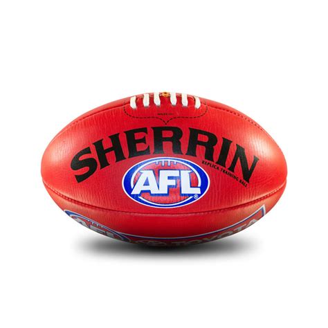 AFL Replica Training Ball - Red - Size 2