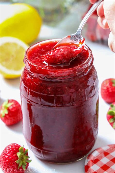 3 Ingredient homemade Strawberry Jam (no pectin) - Simply Home Cooked