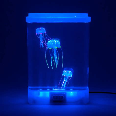 Glowing Sensory Jellyfish Tank LED Mood Light with Glowing Jelly Fish ...