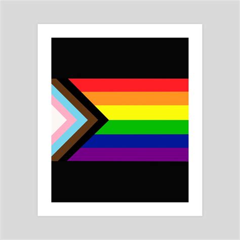 Progress Pride Flag , an art print by Darrell Tyler - INPRNT