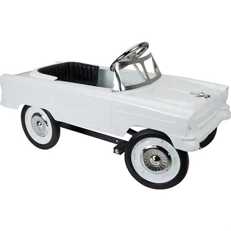 1955 Classic Pedal Car in White - PedalCar.com