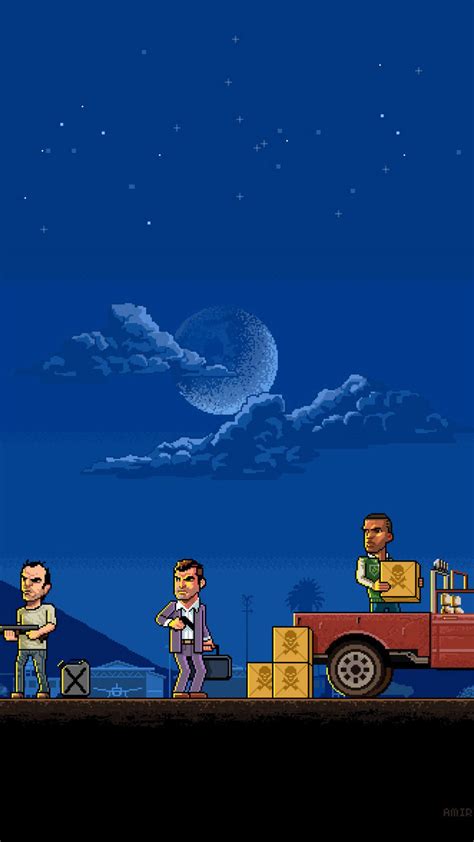 GTA 5 Pixel Art Wallpapers - Wallpaper Cave