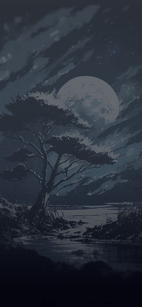 Night Moon Dark Wallpapers - Moon Aesthetic Wallpapers iPhone