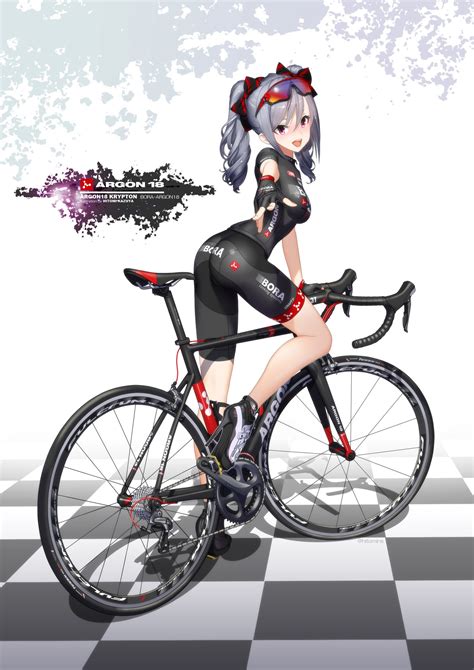 Pin by Osamu Takasugi on 二次絵 | Bike illustration, Girl bike ...