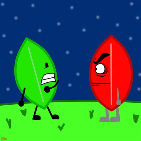 Bfdi Leafy And Fiery, firey x leafy HD phone wallpaper | Pxfuel