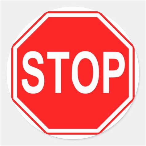 Stop Sign stickers | Zazzle.com