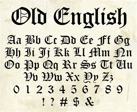 Old English Font Ttf Svg Files Celtic Font English Font Old English ...