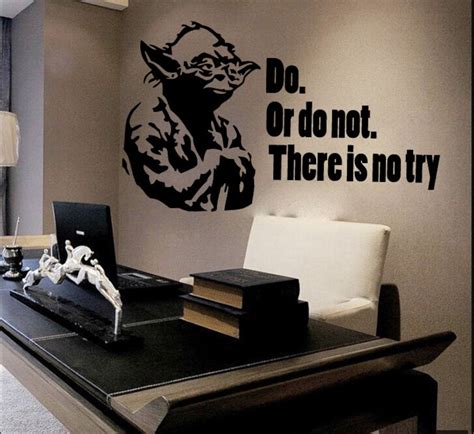 Wall Decals Quote Yoda Do or Do Not Star Wars Decal Vinyl Sticker Home ...